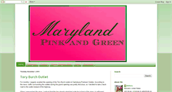 Desktop Screenshot of marylandpinkandgreen.com