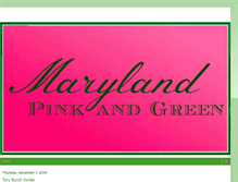 Tablet Screenshot of marylandpinkandgreen.com